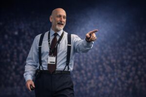 Speaking confidently on stage
